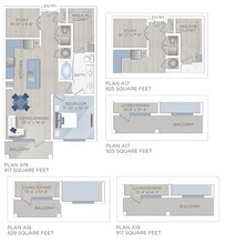 A17, A18 & A19 4144 floor plan